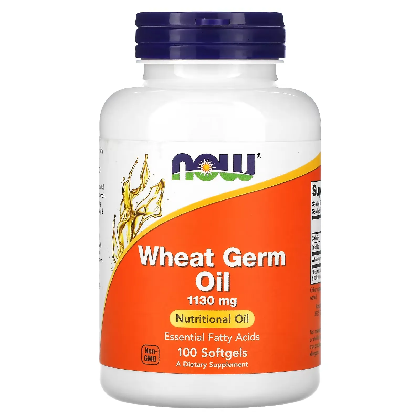 Wheat Germ Oil, 1,130 mg, 100 Softgels