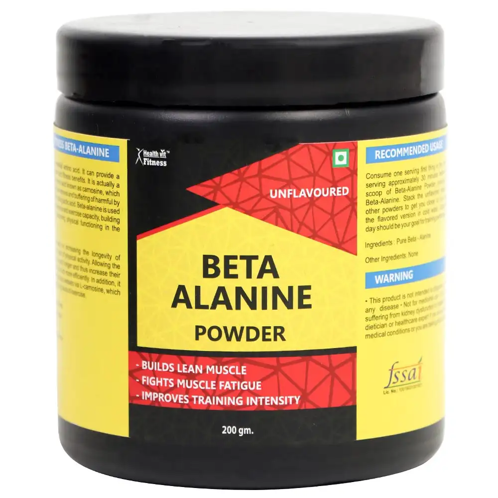 Healthvit Fitness Beta Alanine Powder,  Unflavoured  0.44 lb