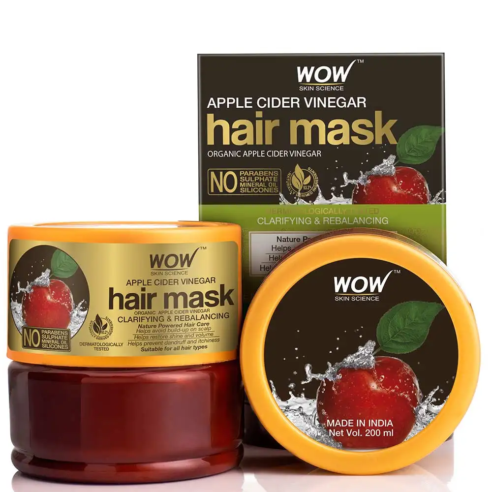 WOW Skin Science Apple Cider Vinegar Hair Mask,  200 ml  for All Hair Types