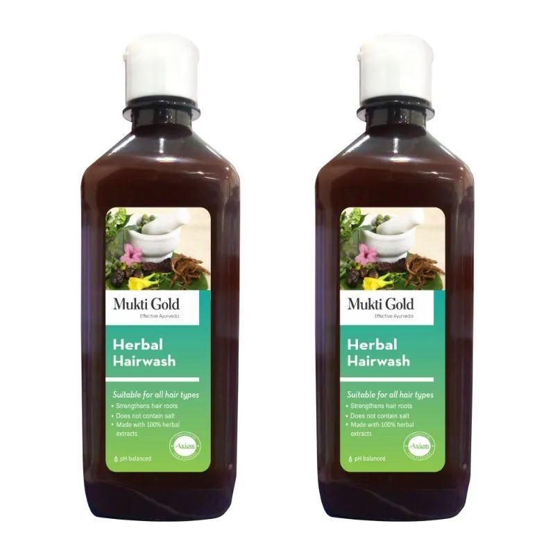 Mukti Gold Herbal Hairwash - Pack of 2