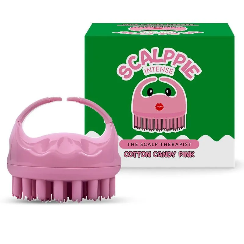 Scalppie Intense Hair Scalp Massager & Shampoo Brush - Cotton Candy Pink - Prevents Hairfall