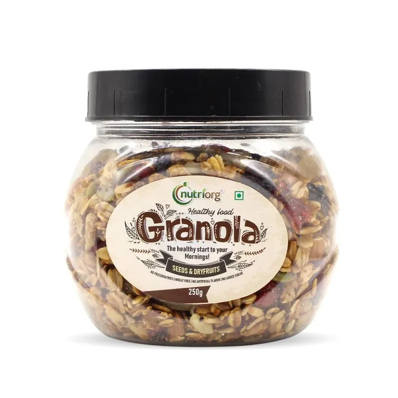 Nutriorg Crunchy Granola Seeds & Dryfruit Flavor