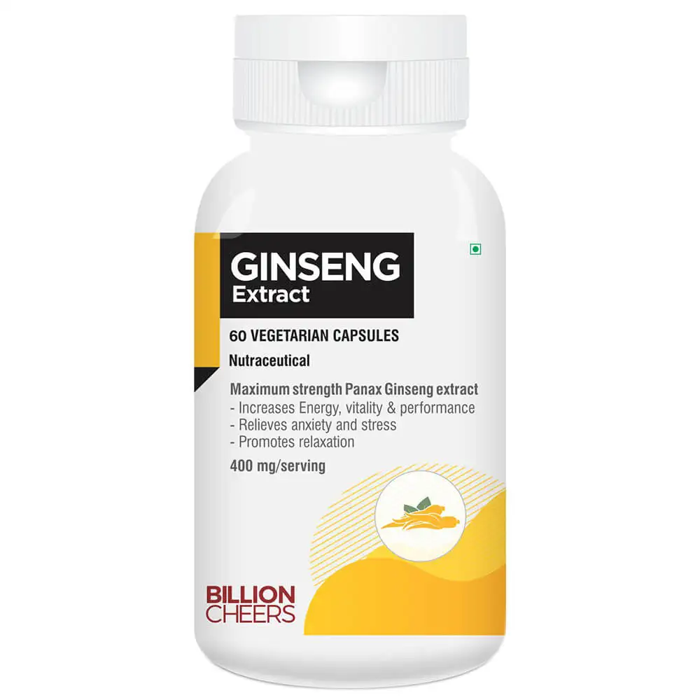 Billion Cheers Ginseng Extract,  60 capsules