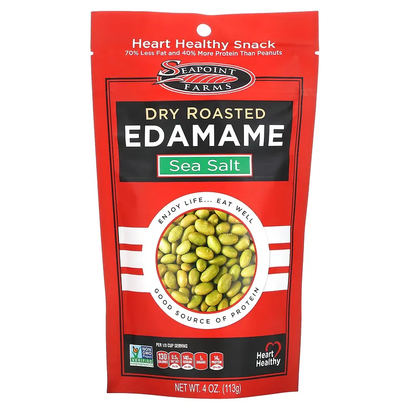 Dry Roasted Edamame, Sea Salt, 4 oz (113 g)