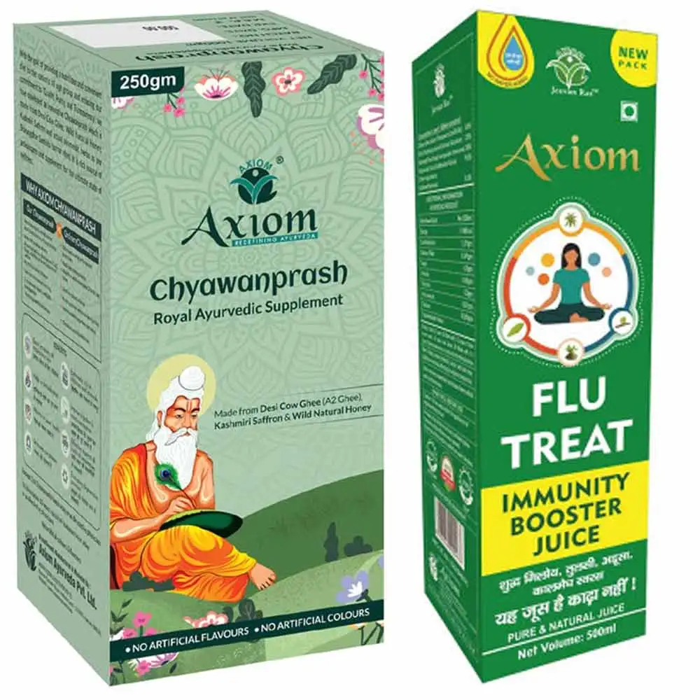 Axiom Chyawanprash 250g + Flutreat 500ml Combo,  2 Piece(s)/Pack