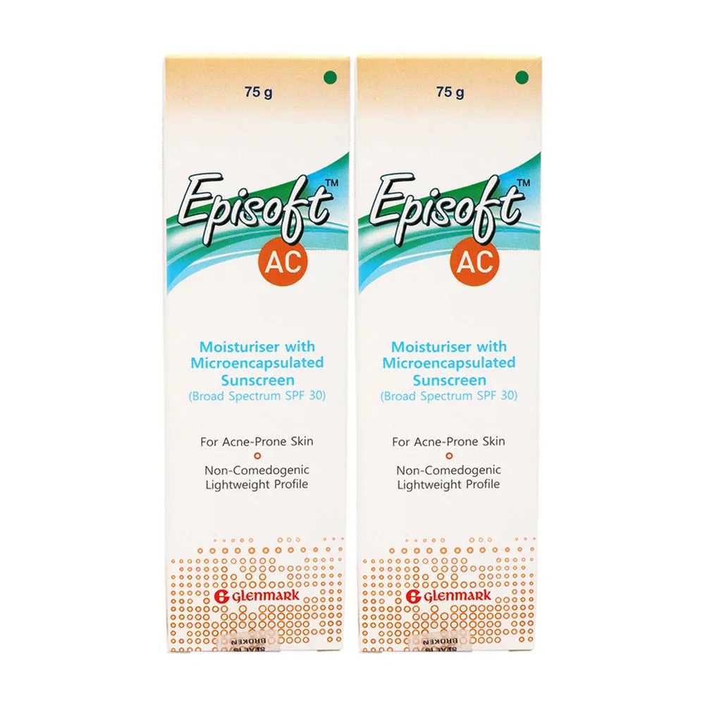 Episoft AC Moisturiser SPF 30 With Microencapsulated Sunscreen - Pack Of 2