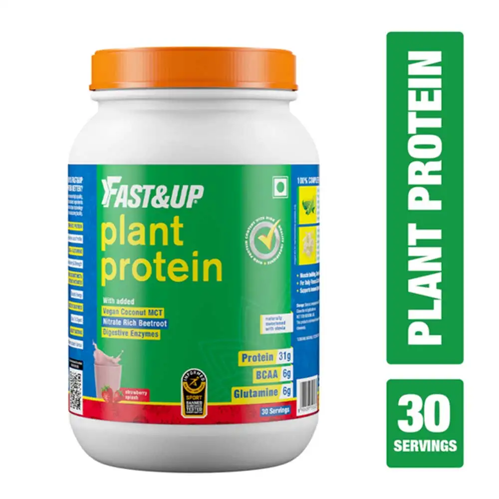 Fast & Up Plant Protein,  2.91 lb  Strawberry Splash