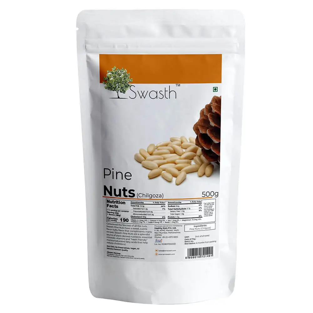 Swasth Pine Nuts,  Unflavoured  0.5 kg