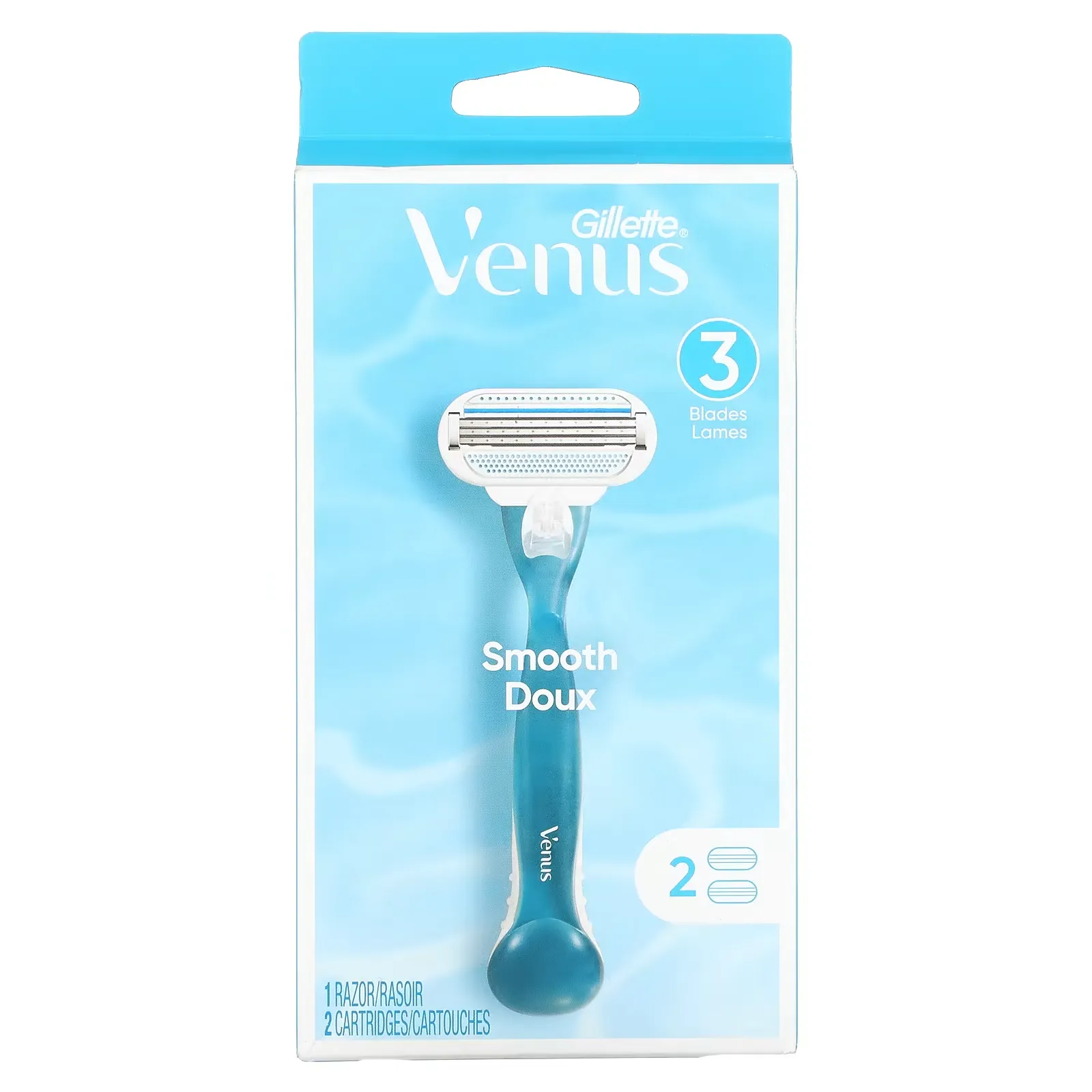 Venus, Smooth, 1 Razor, 2 Cartridges