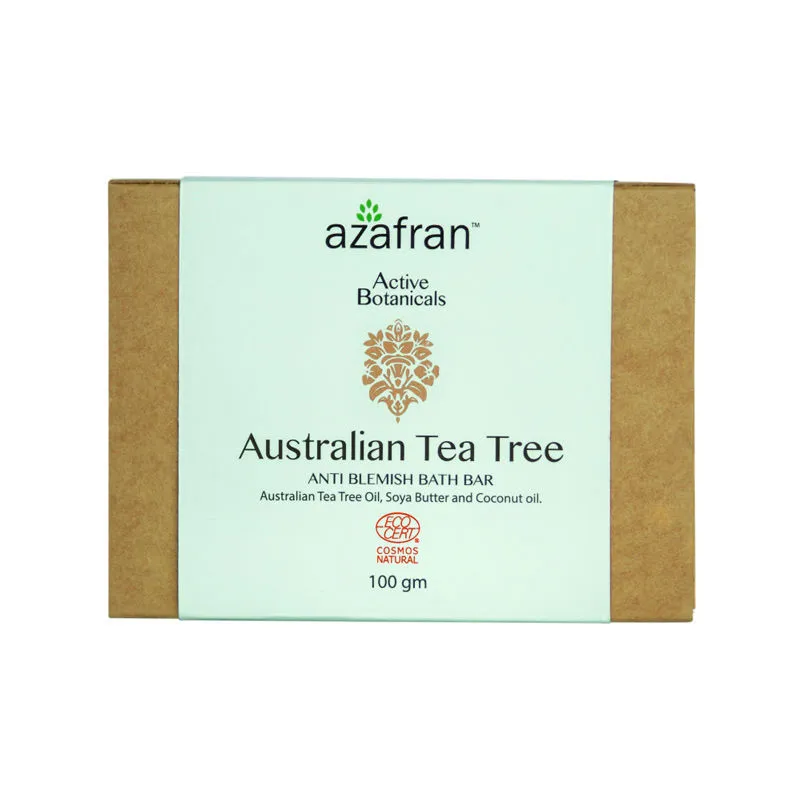 Azafran Active Botanicals Australian Tea Tree Anti Blemish Bath Bar