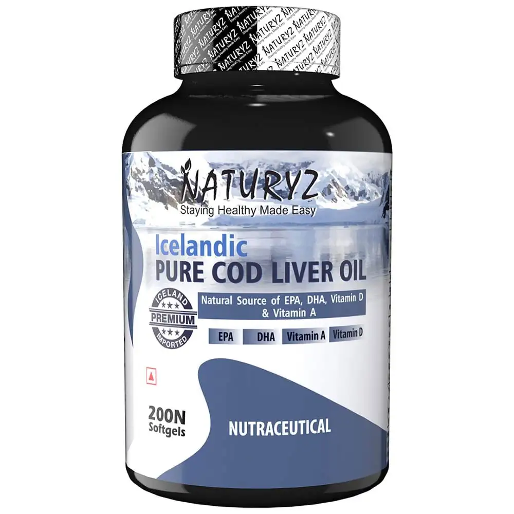 Naturyz Icelandic Pure Cod Liver Oil,  200 softgels