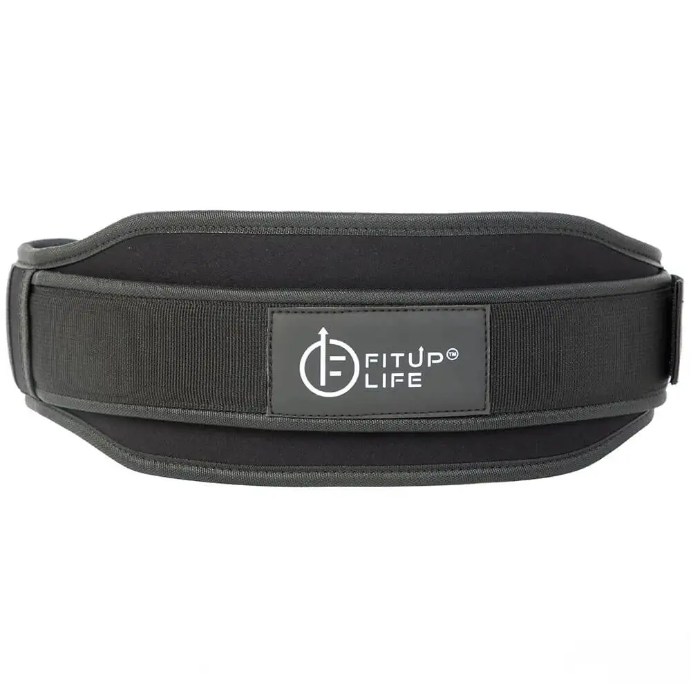 Fitup Life Weight Lifting Gym Belt Back & Abdomen Support,  Black  Small