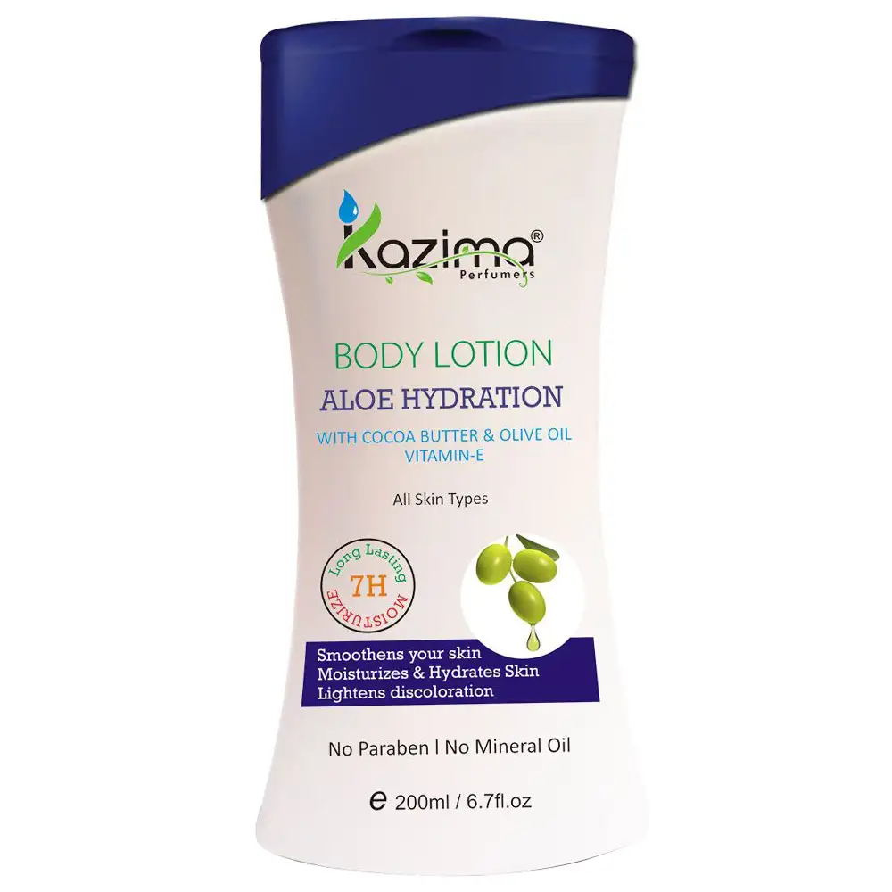 Kazima Aloe Hydration Body Lotion,  200 ml  for Smoothens Your Skin Moisturizes & Hydrates Skin, Lightens Discoloration