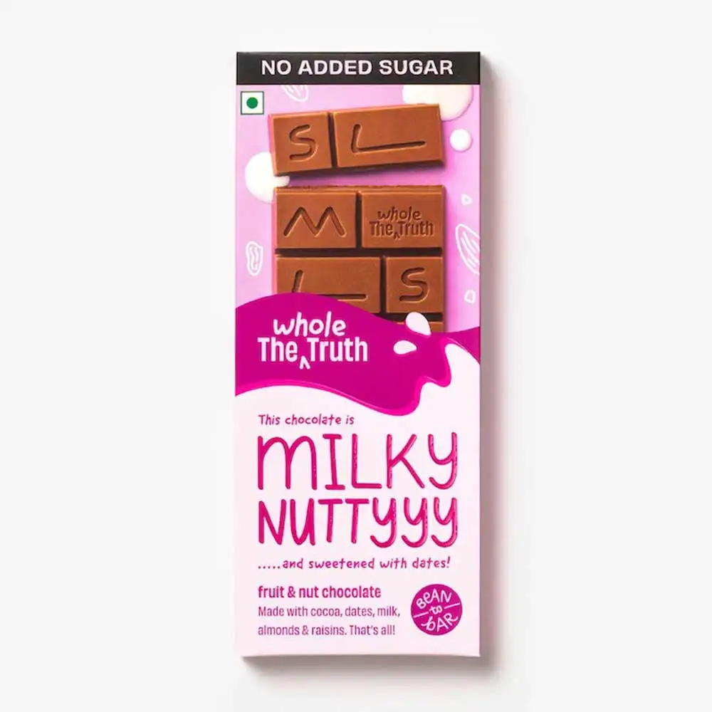 The Whole Truth Milky Nuttyyy,  6 bar(s)  Fruit and Nut Chocolate