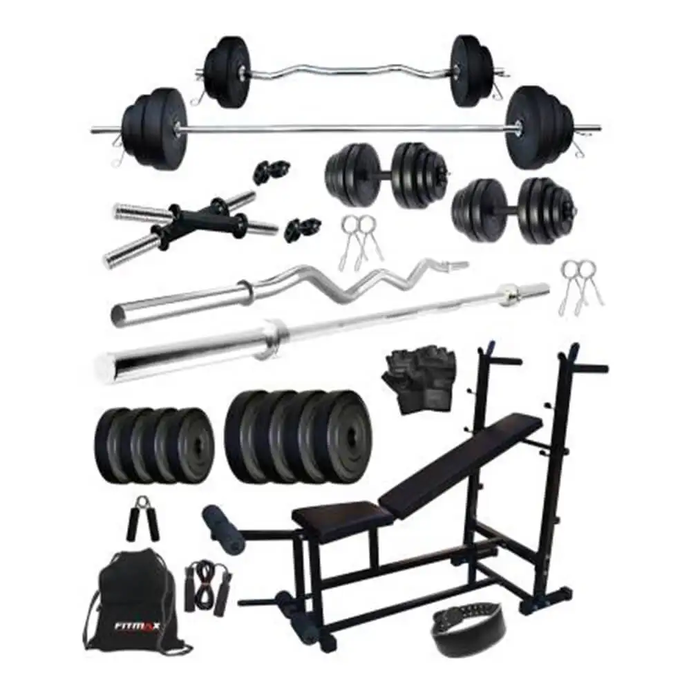 Fitmax PVC 82KG COMBO 26 SL Home Gym Kit