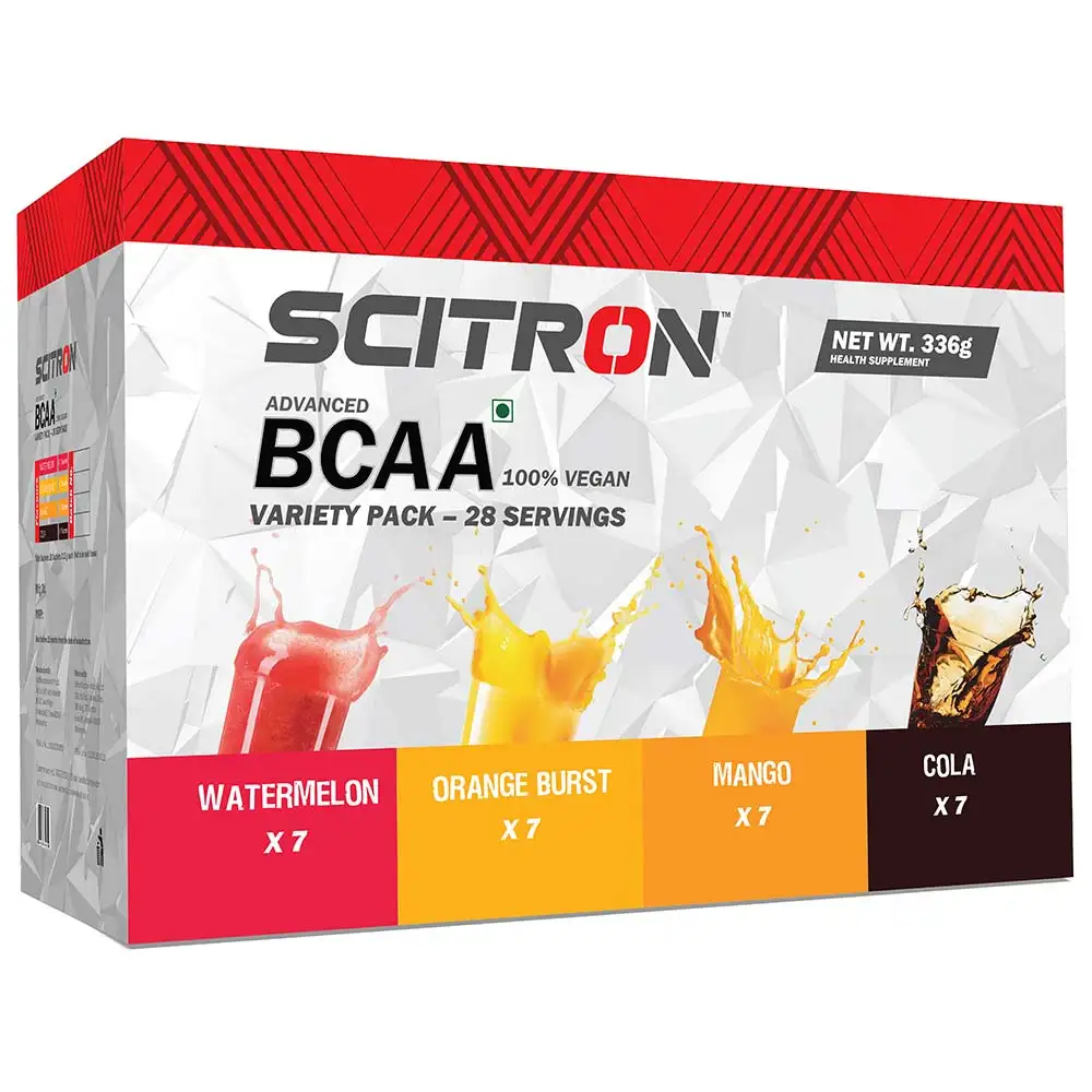 Scitron Advanced BCAA 100% Vegan,  0.74 lb  28 Servings  Assorted