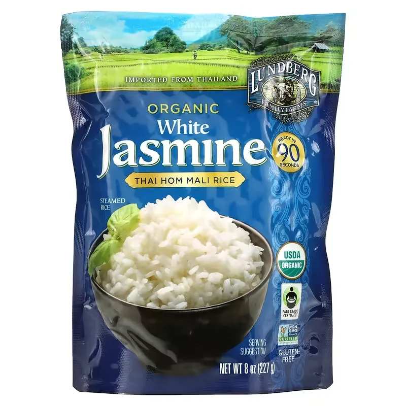 Organic White Jasmine, Thai Hom Mali Rice, 8 oz (227 g)