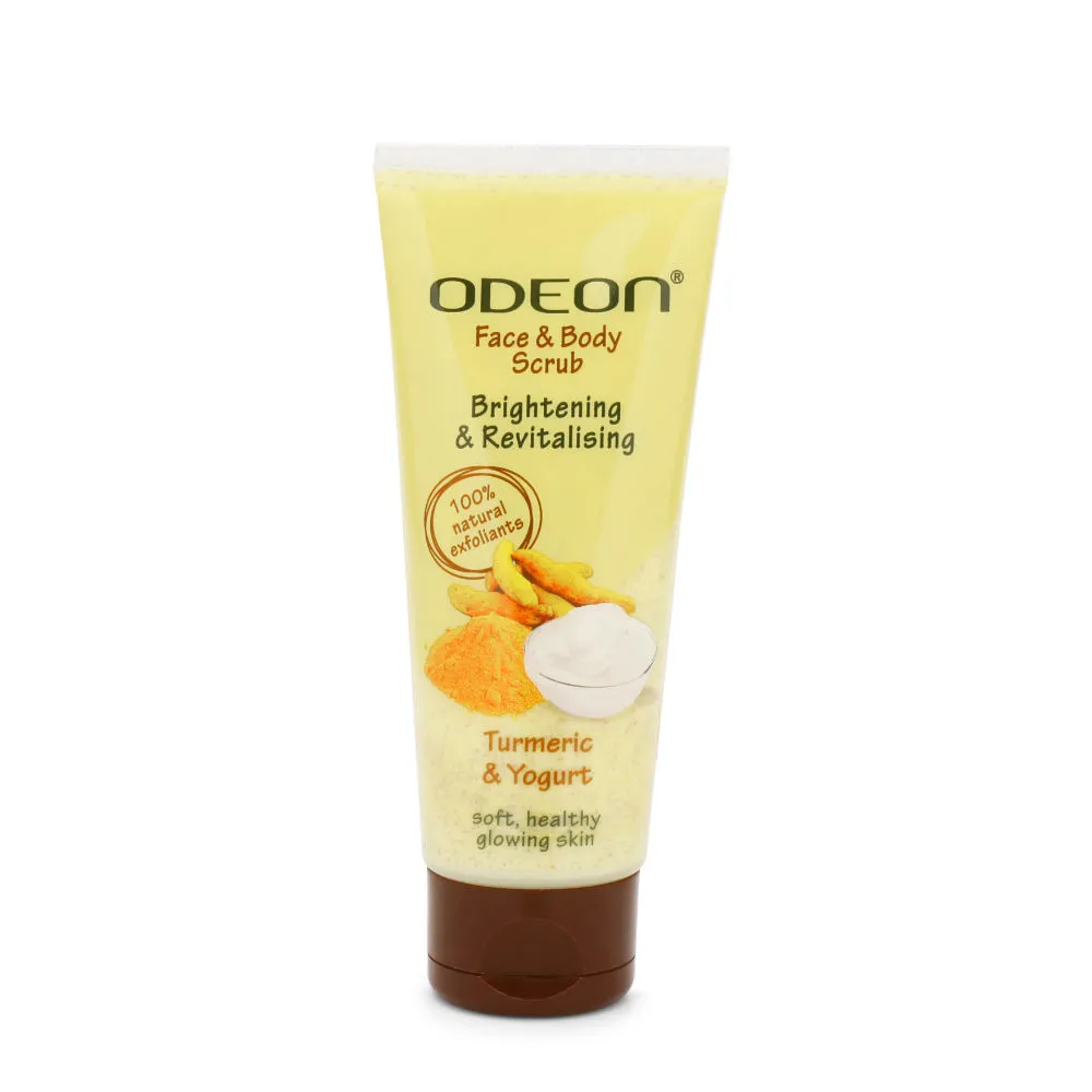 ODEON Brightening & Revitalising Turmeric & Yogurt Face and Body Scrub