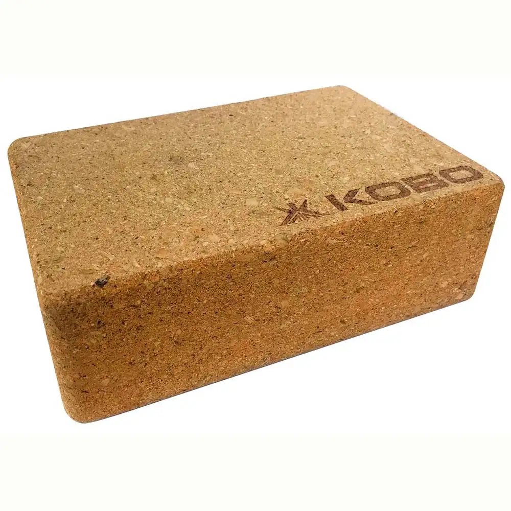 KOBO Yoga Block Cork (AC-55),  Brown  15x10x10 cm