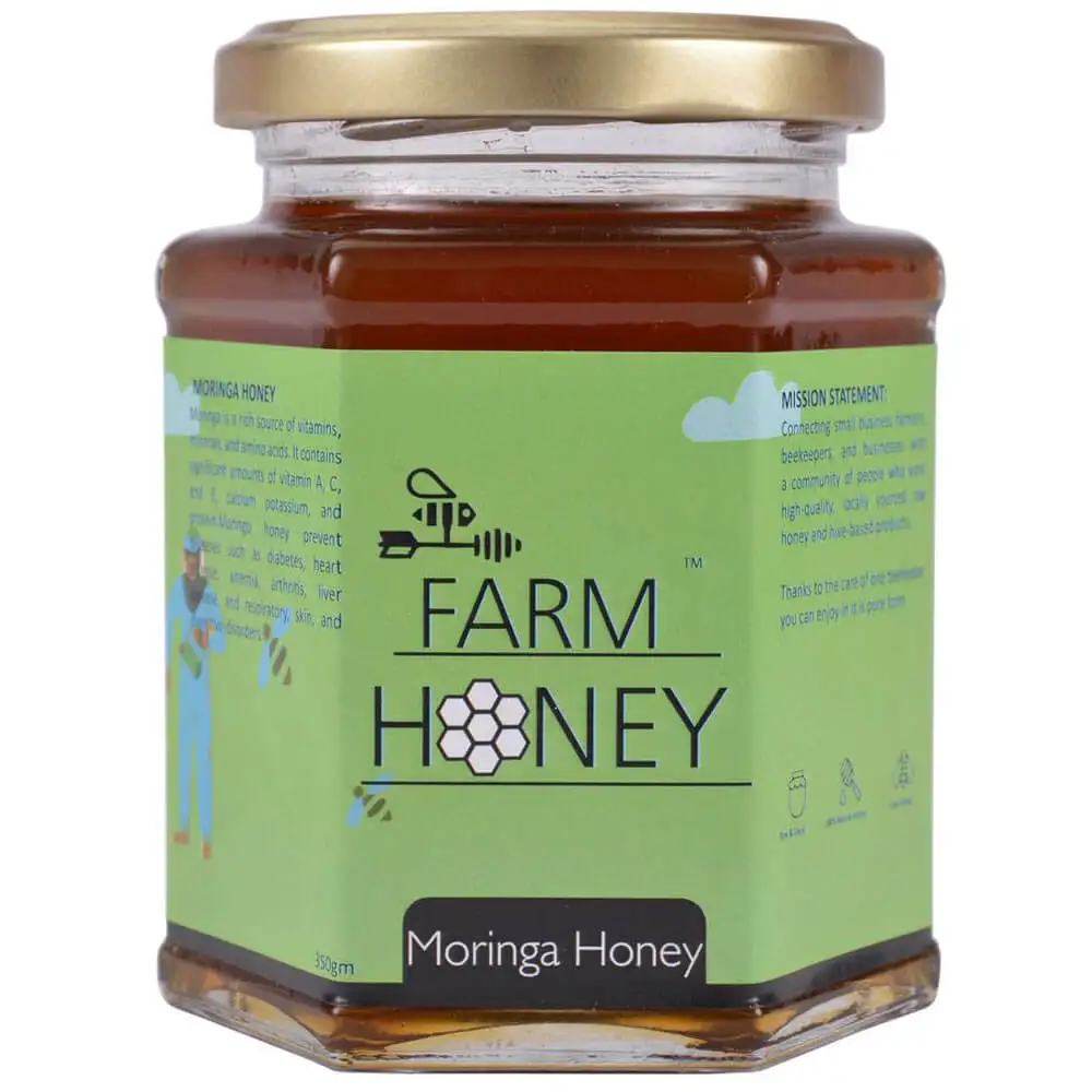 Farm Honey Moringa Honey,  350 g  Unflavoured