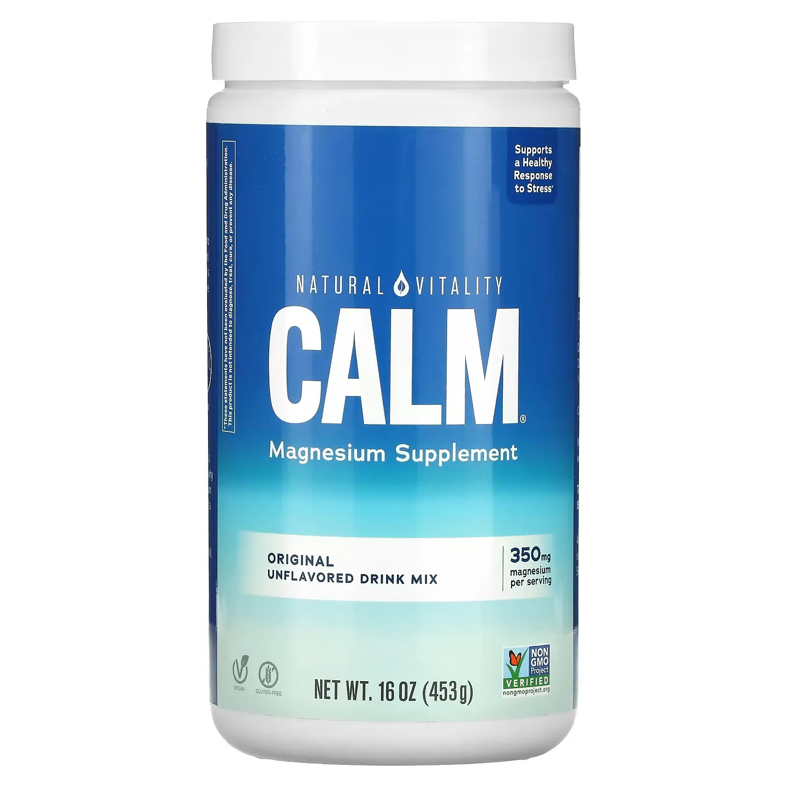 CALM, Magnesium Supplement Drink Mix, Original Unflavored, 16 oz (453 g)