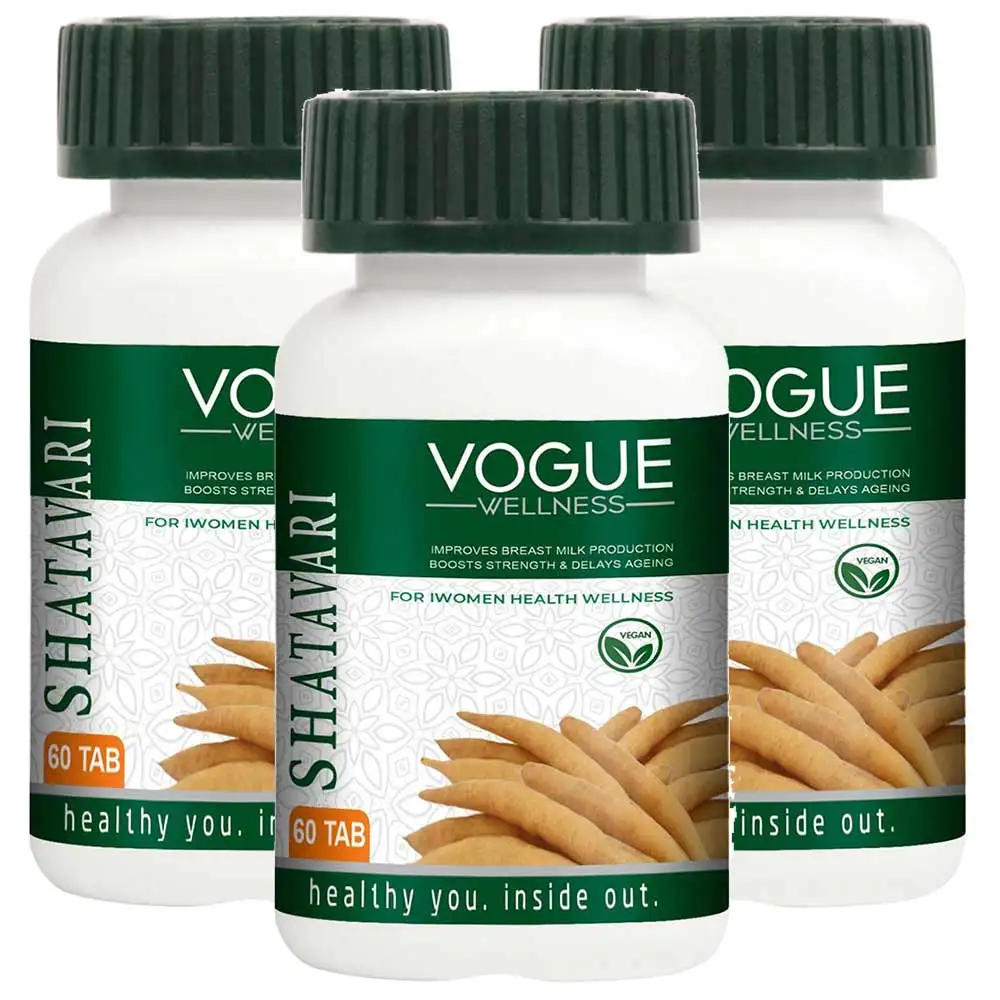 Vogue Wellness Shatavari - Pack of 3,  60 tablet(s)