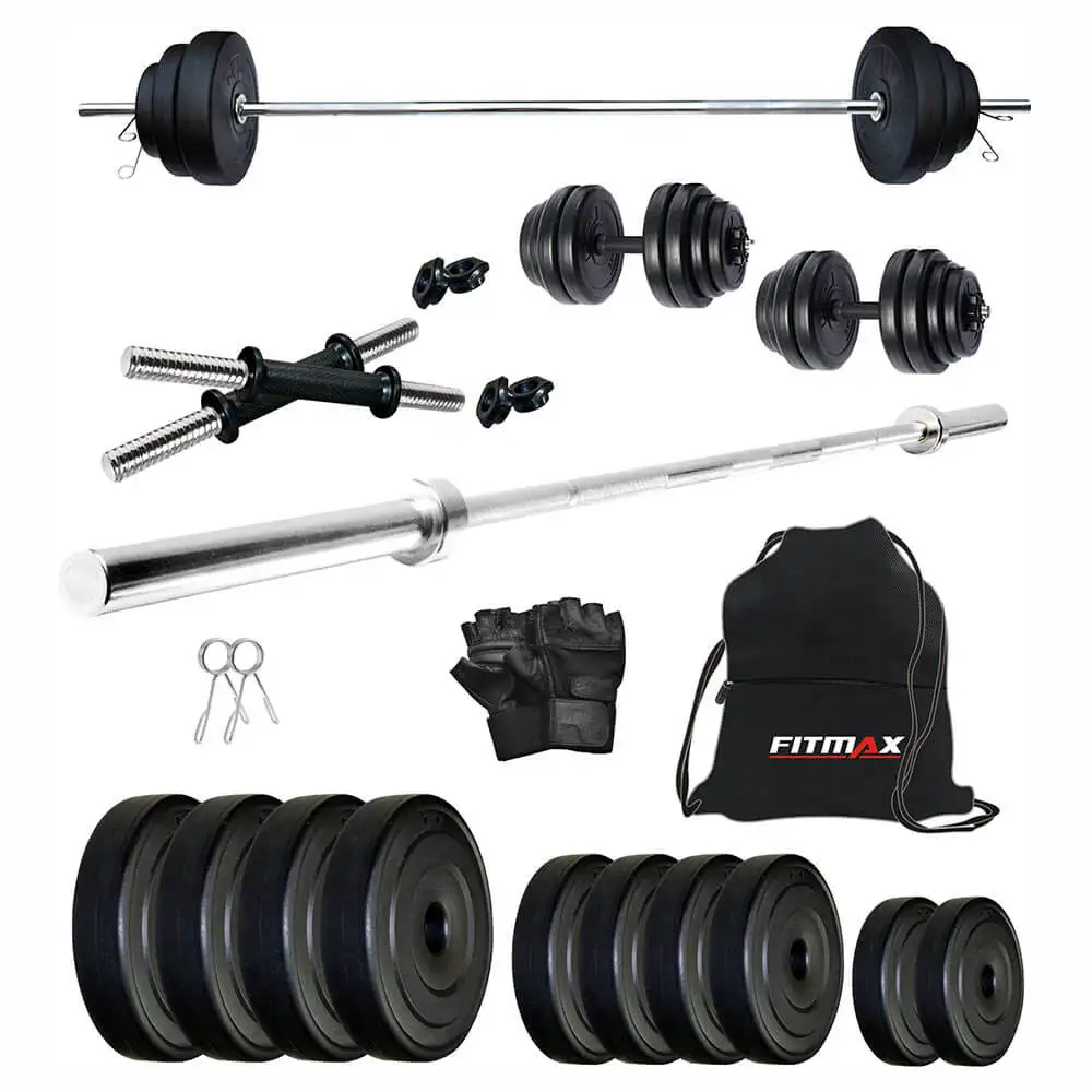 Fitmax PVC 25KG COMBO 10 SL Home Gym Kit