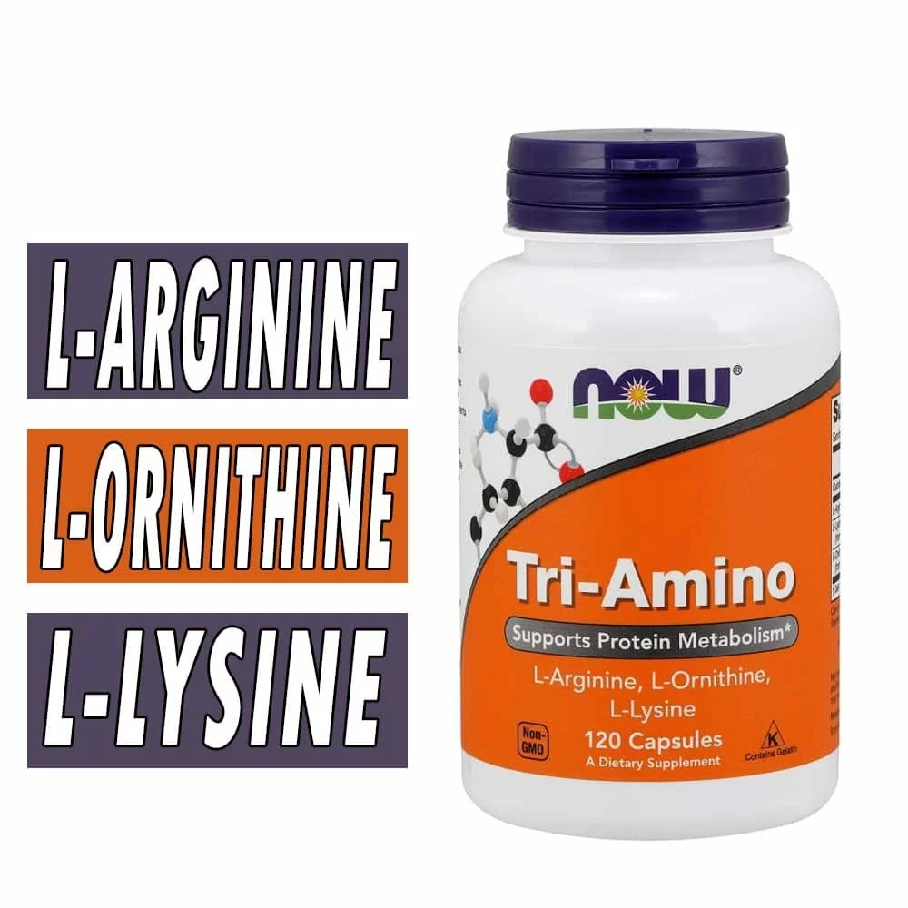 NOW Tri Amino - 120 Capsules