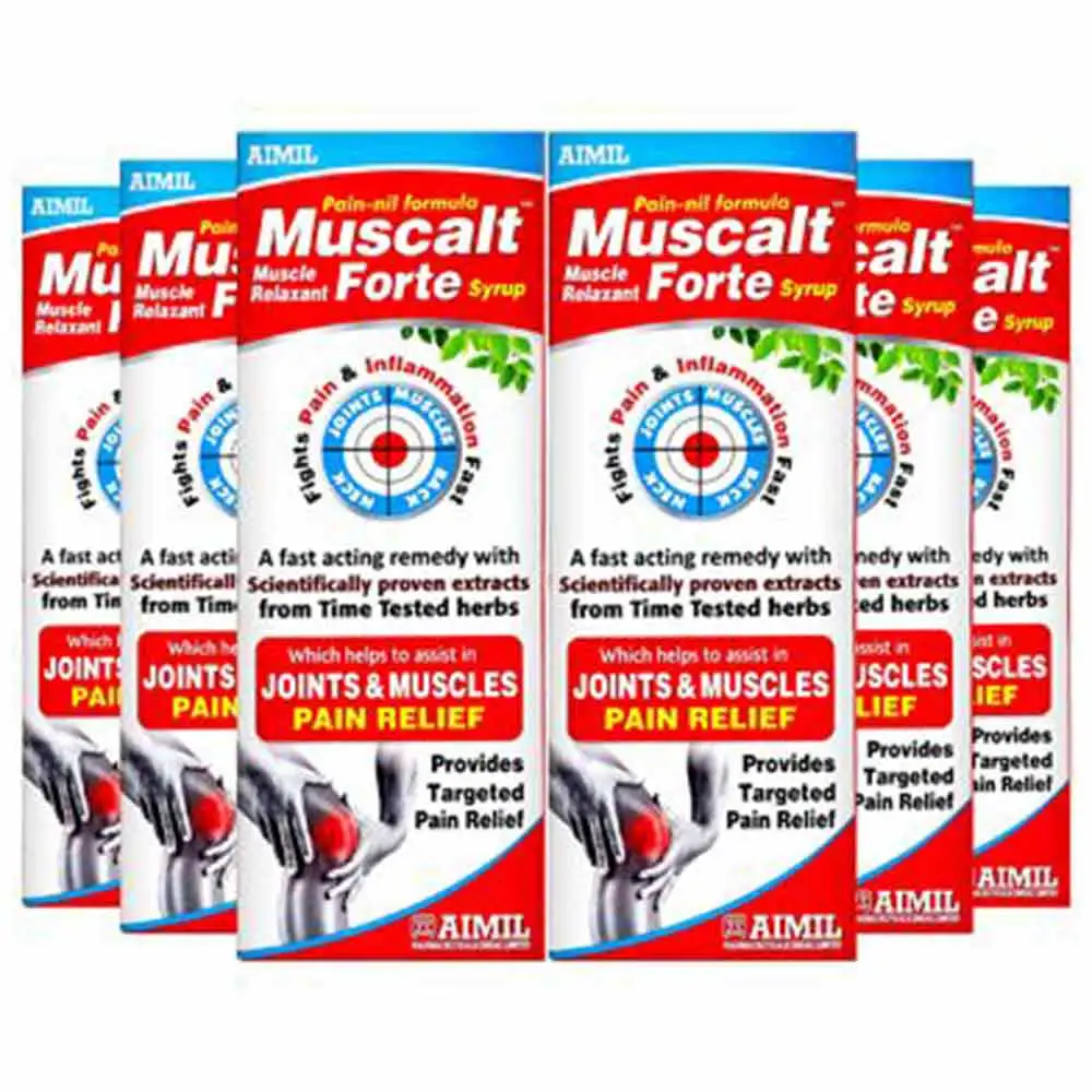 Aimil Muscalt Forte Syrup (Pack of 6),  200 ml