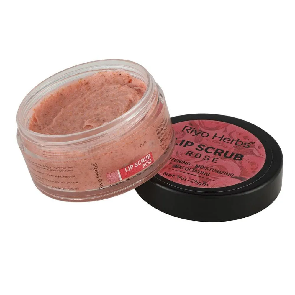 Riyo Herbs Rose Lip Scrub with Shea Butter & Avocado Oil