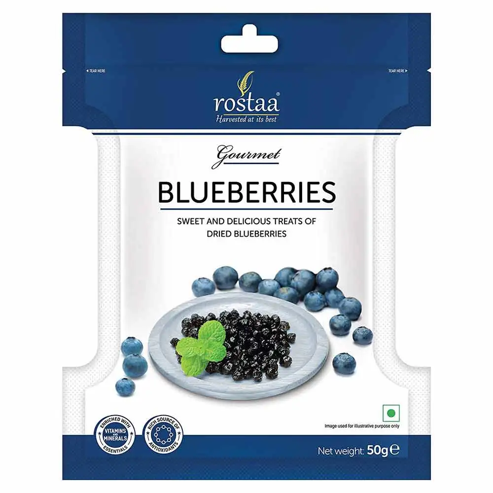 Rostaa Blueberries,  50 g  Unflavoured