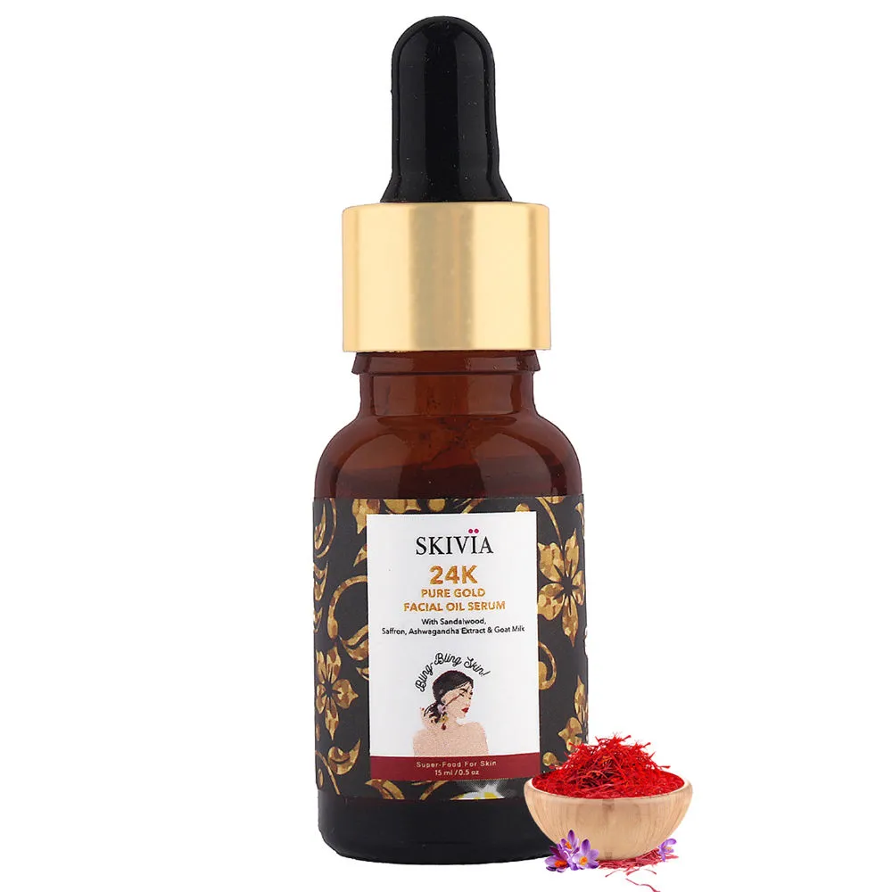 Skivia 24K Pure Gold Facial Oil Serum