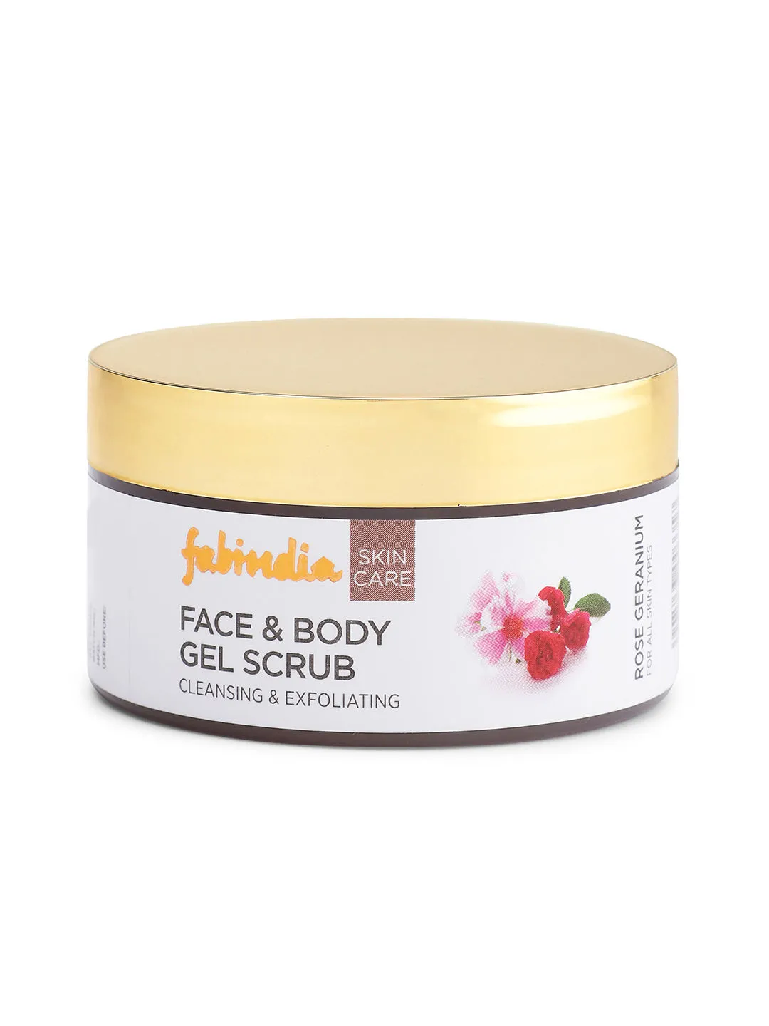 Fabindia Rose Geranium Face and Body Gel Scrub