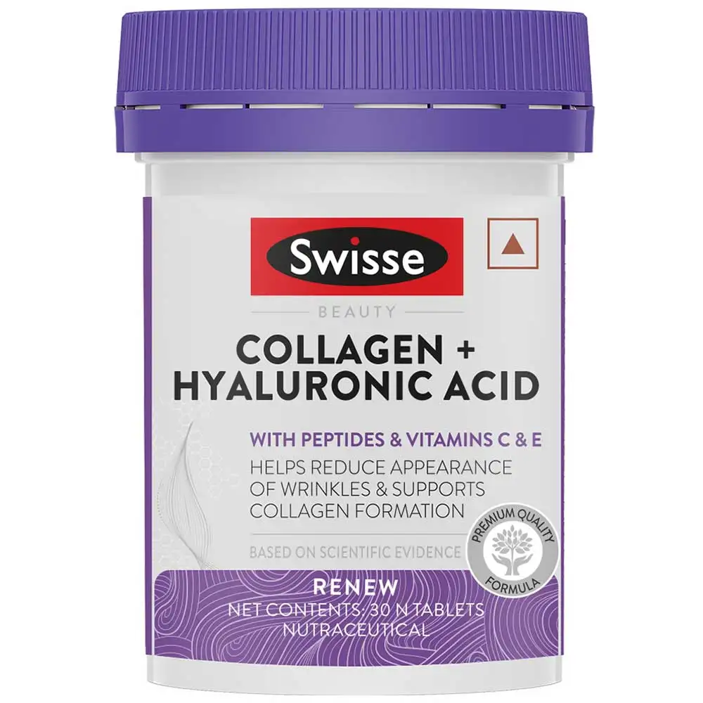 Swisse Beauty Collagen + Hyaluronic Acid,  30 tablet(s)  Unflavoured