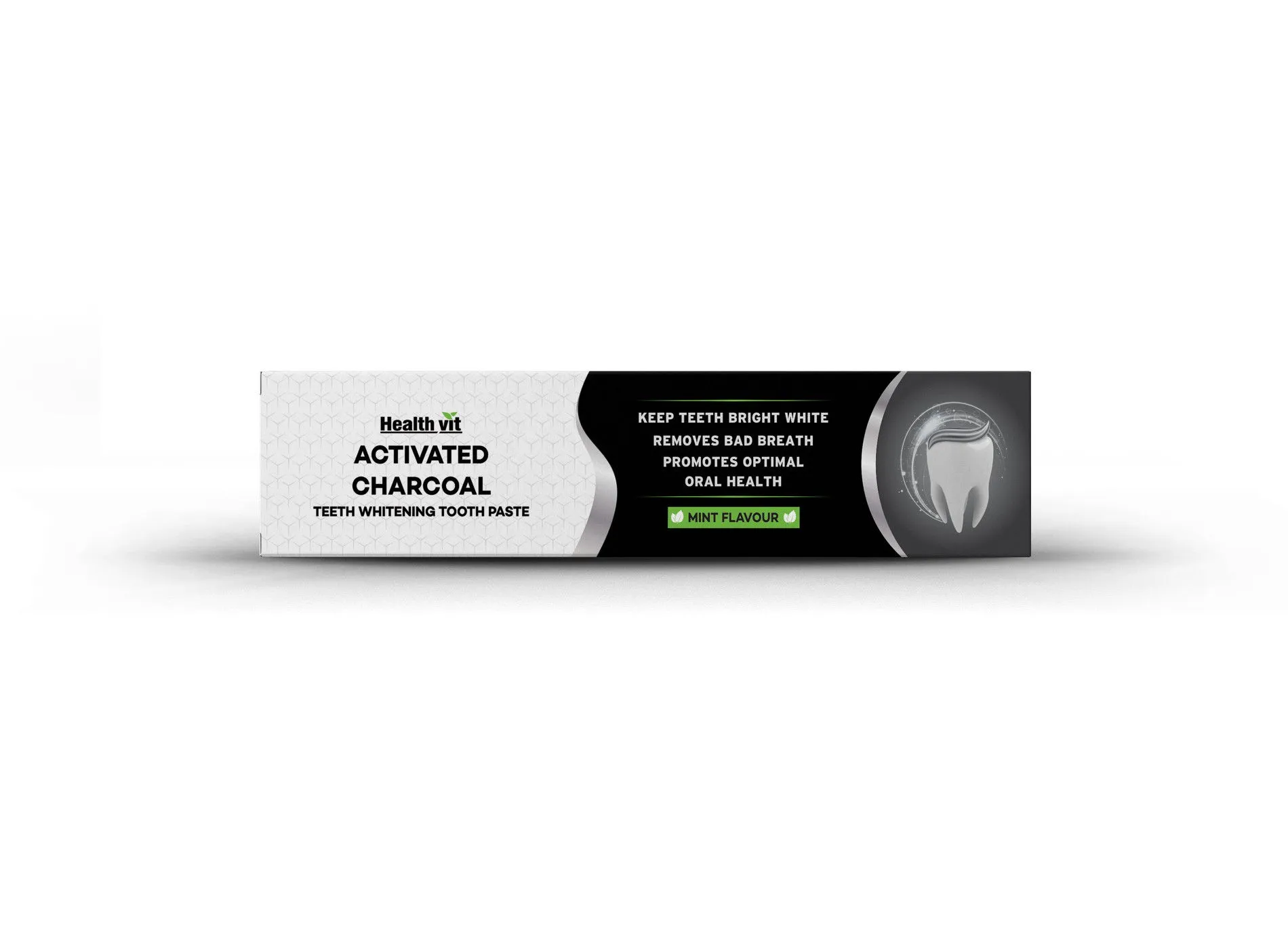 HealthVit Activated Charcoal Toothpaste For Teeth Whitening