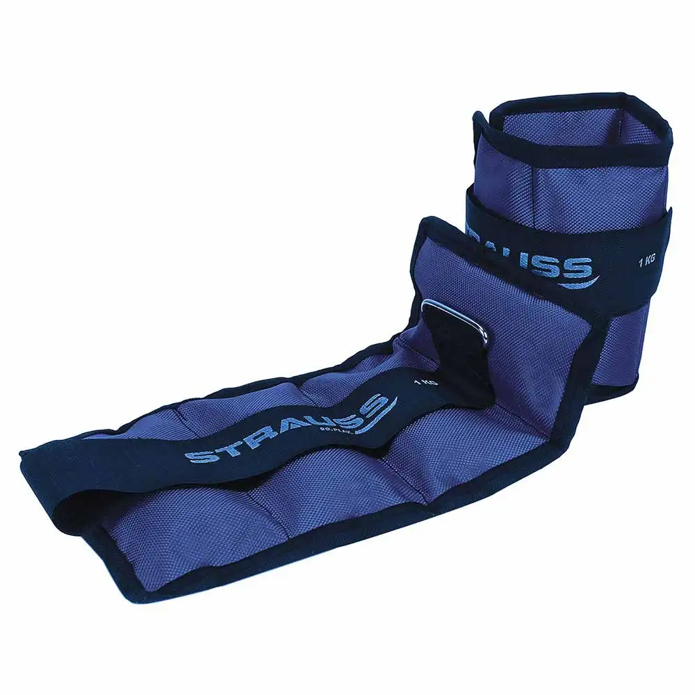 Strauss Ankle Weight (Pair),  Blue  1 kg