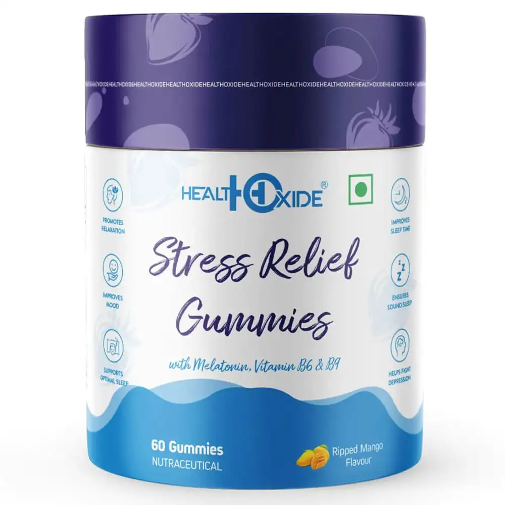 Health Oxide Stress Relief Ripped Mango,  60 gummies