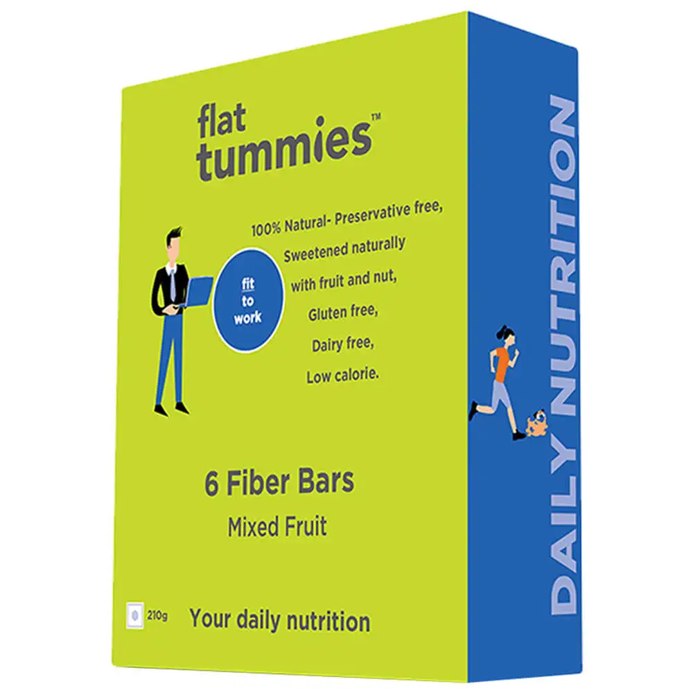 Flat Tummies The Fiber Bar,  6 Piece(s)/Pack  Mixed Fruit