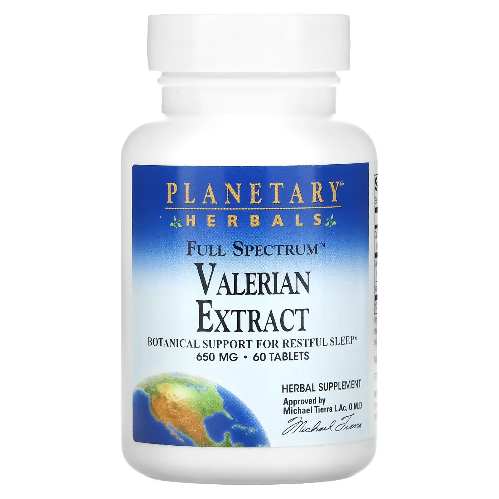 Full Spectrum Valerian Extract, 650 mg, 60 Tablets