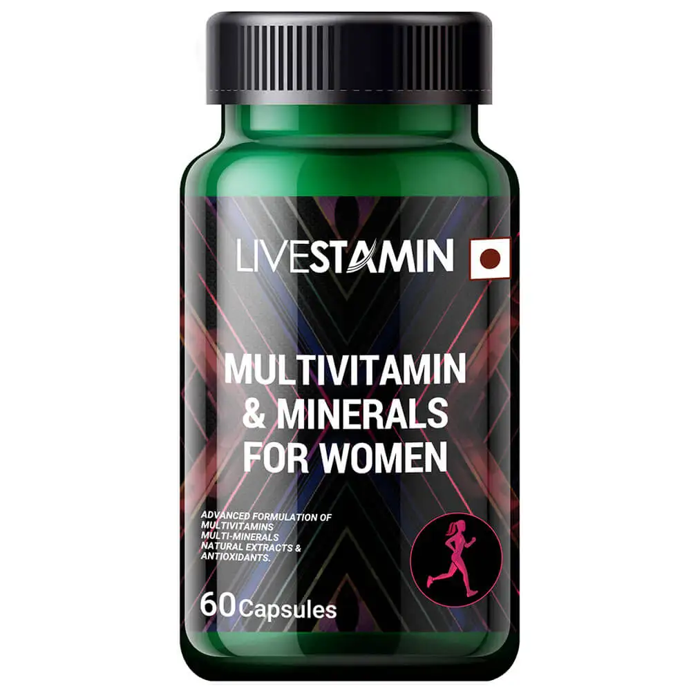 Livestamin Multivitamin and Minerals for Women,  60 capsules  Unflavoured