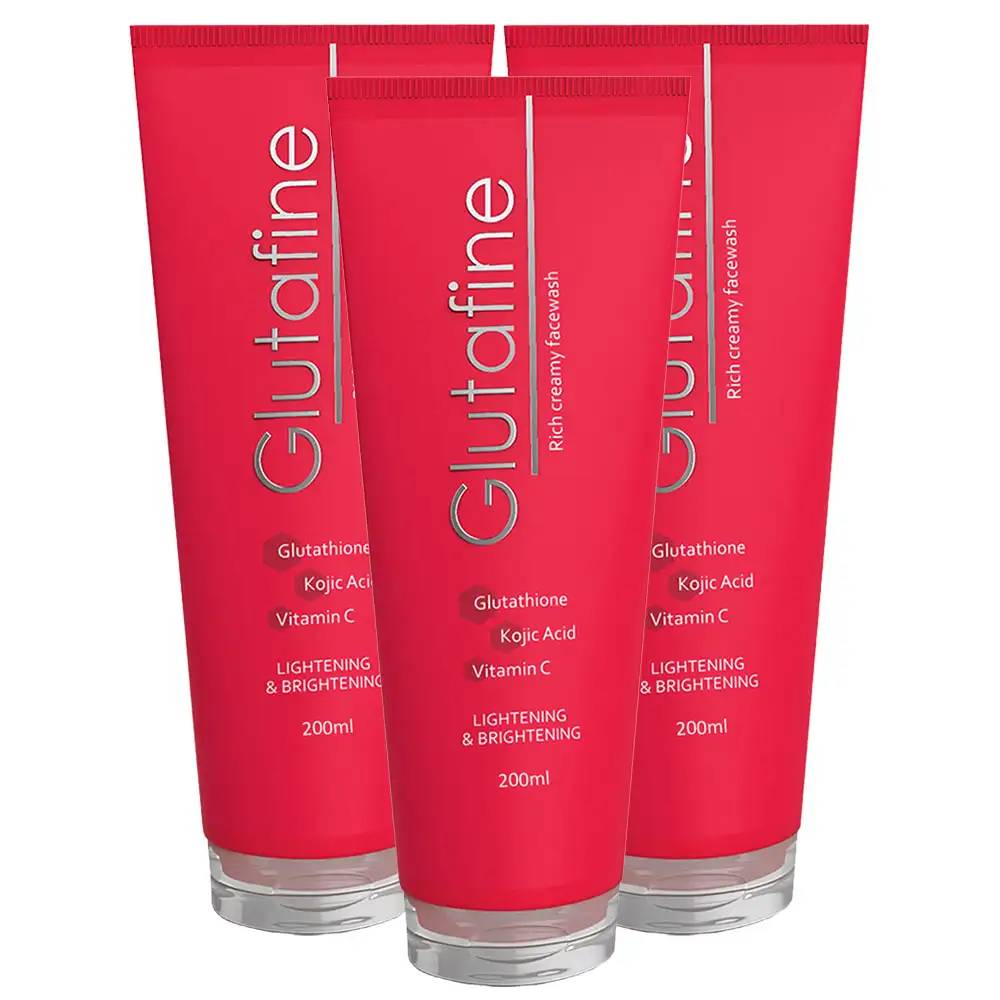 Glutafine Rich Creamy Face Wash,  3 Piece(s)/Pack  for All Skin Type