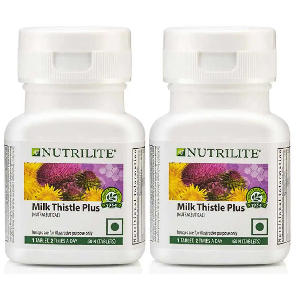 Amway Nutrilite Milk Thistle Plus - Pack of 2,  60 tablet(s)