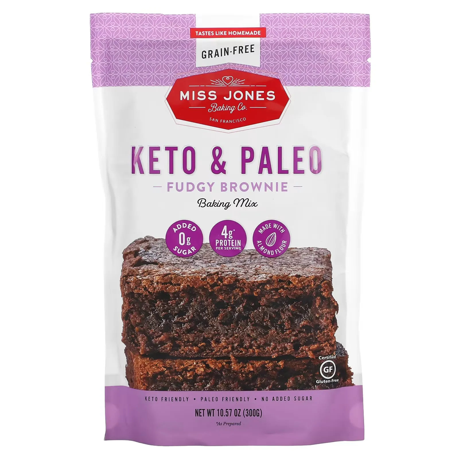 Keto & Paleo Fudgy Brownie Baking Mix, 10.57 oz (300 g)