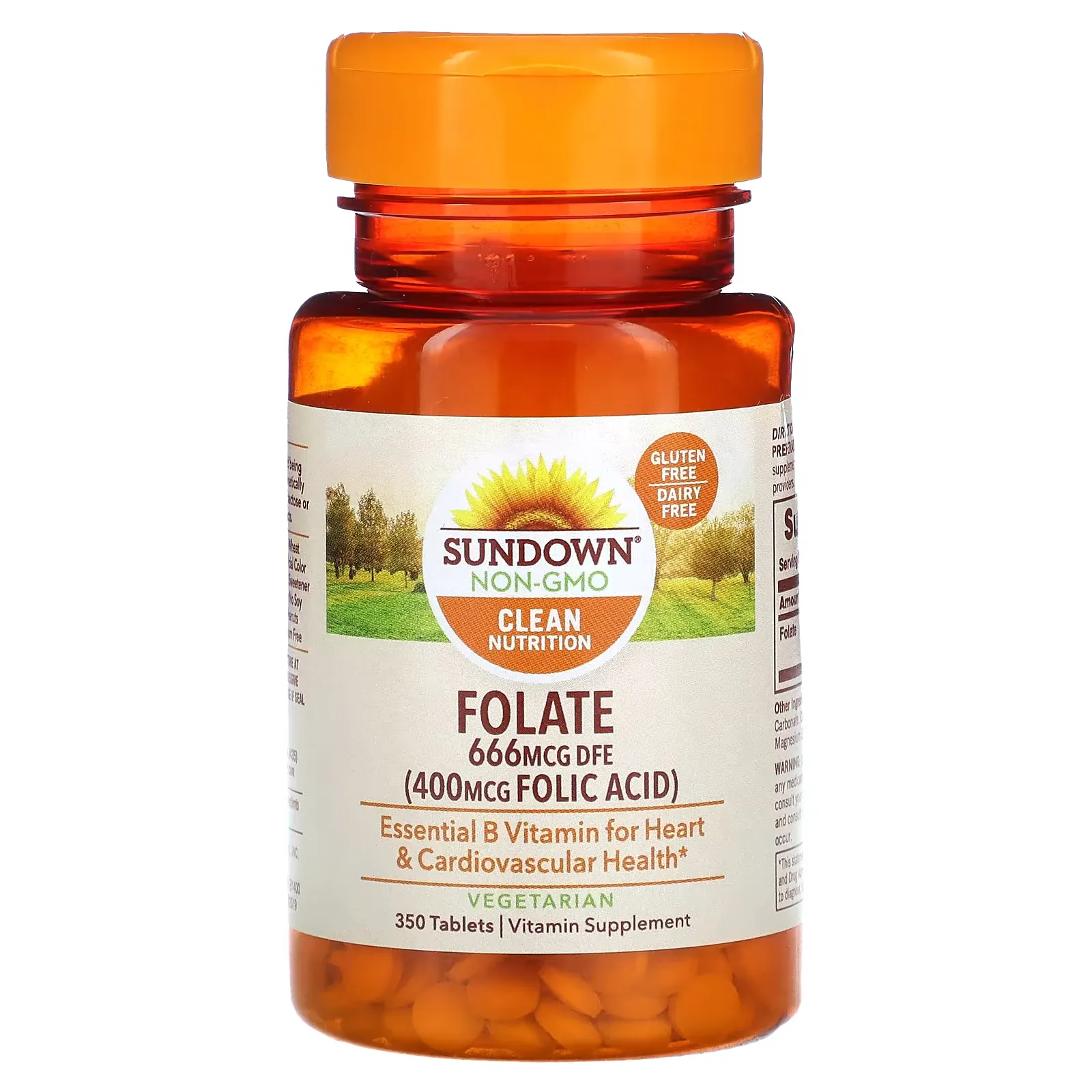 Folate, 666 mcg DFE, 350 Tablets