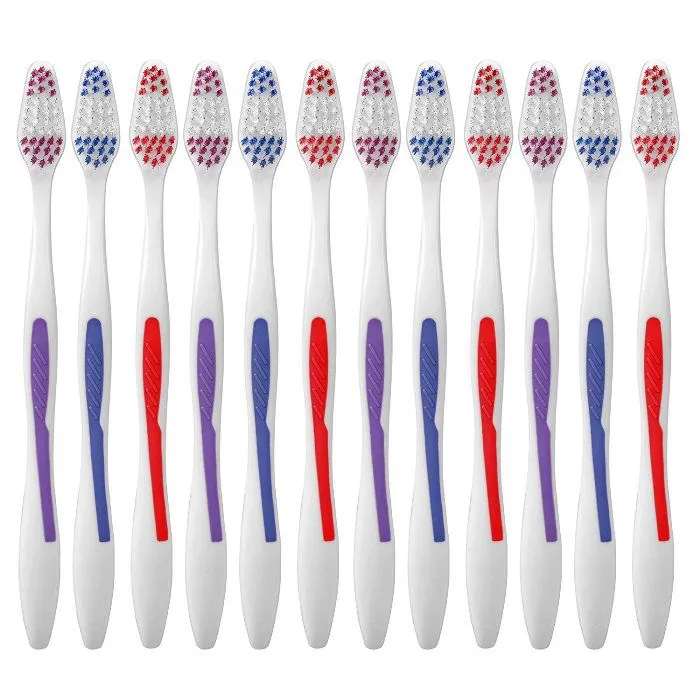 Aquawhite Max Clean Plus Toothbrush - Soft Bristles (Pack of 12)