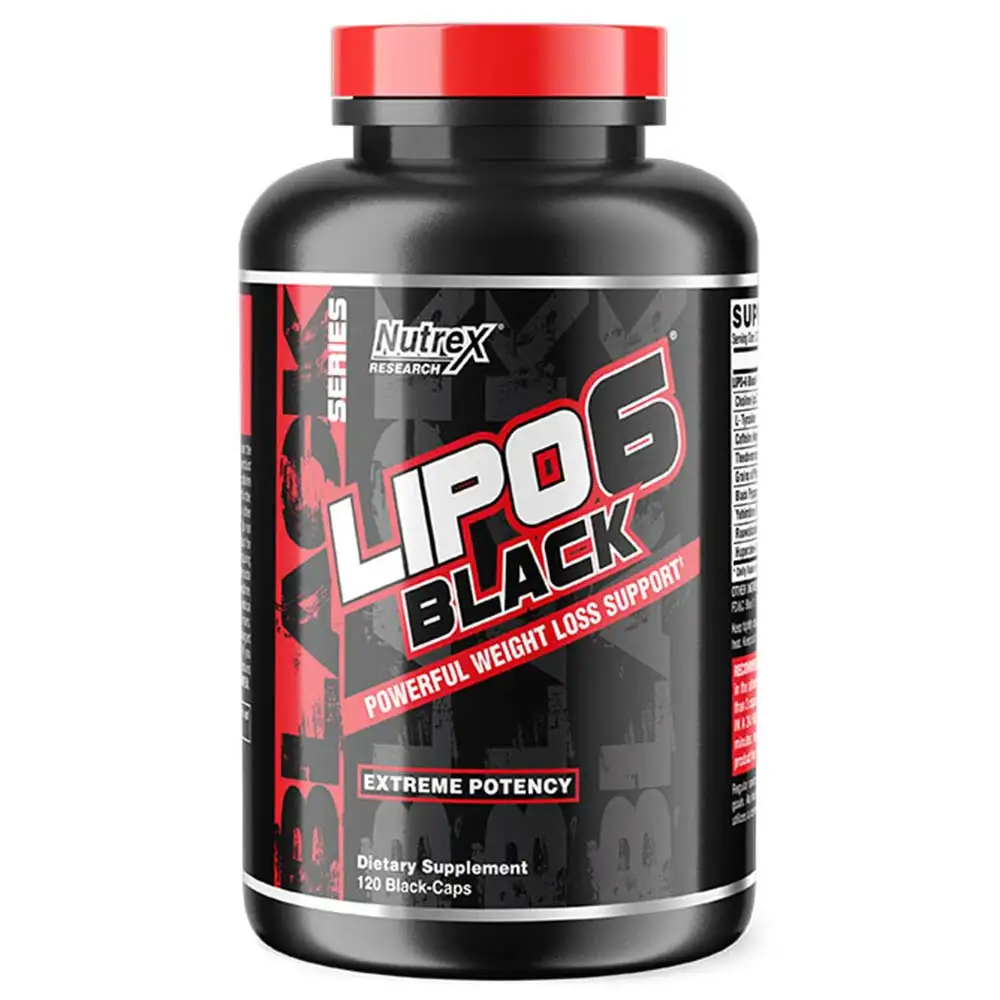 Nutrex Lipo 6 Black,  120 capsules  Unflavoured