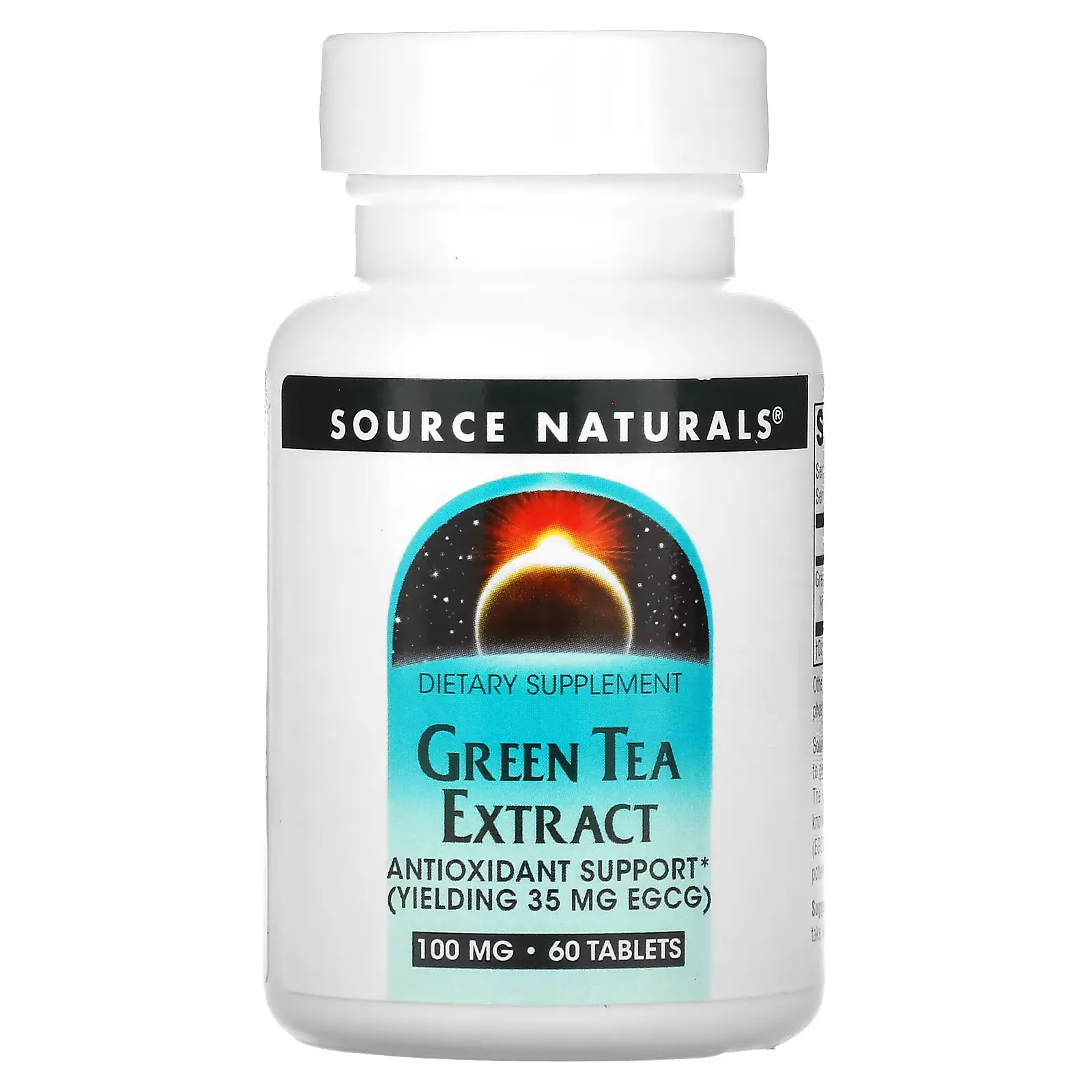 Green Tea Extract, 100 mg, 60 Tablets