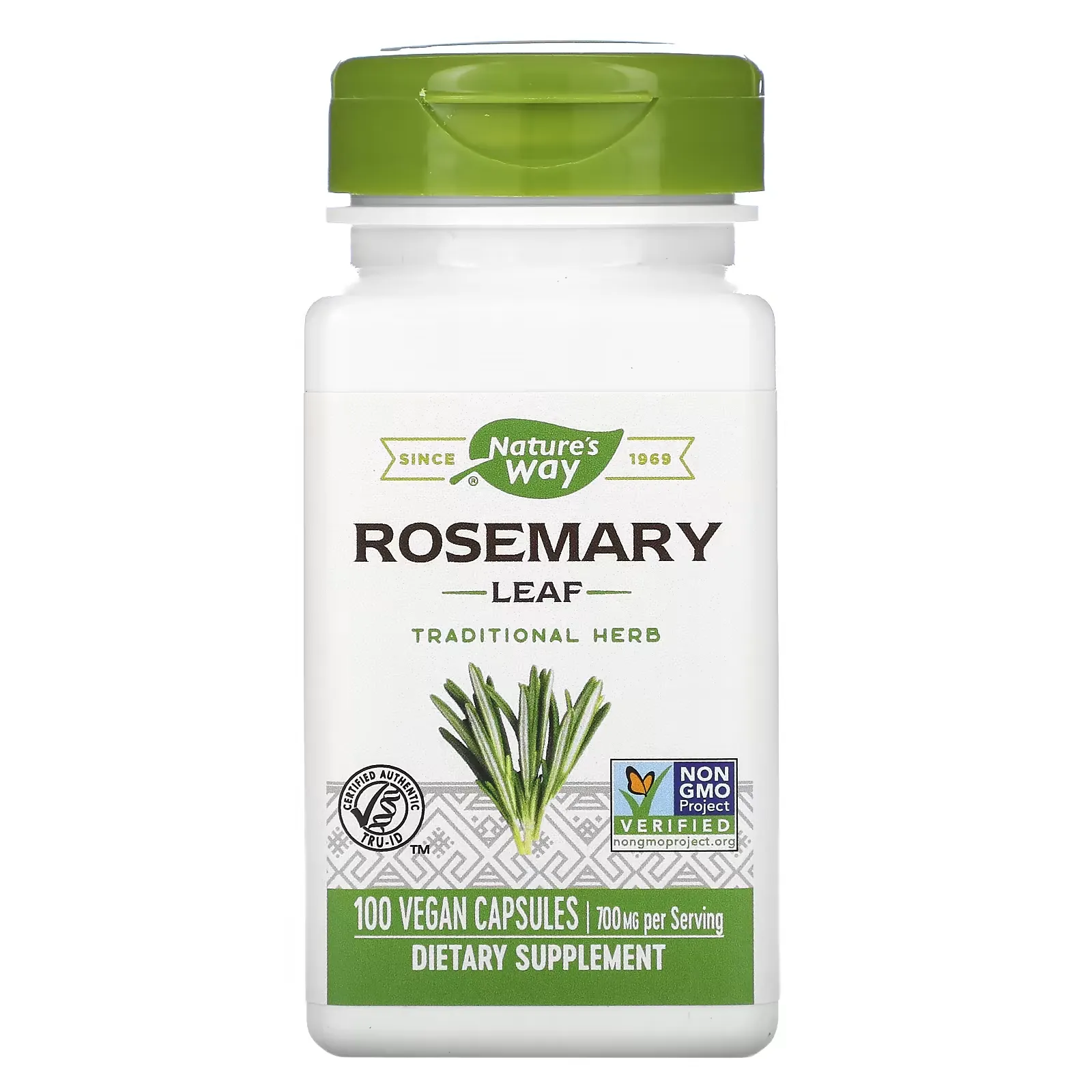 Rosemary Leaf, 350 mg, 100 Vegan Capsules