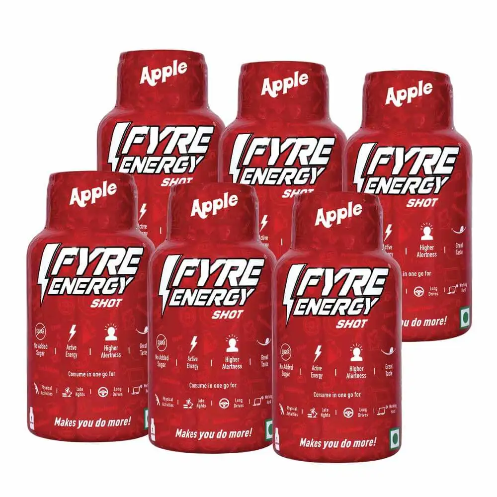 Fyre Energy Shot,  6 Piece(s)/Pack  Apple