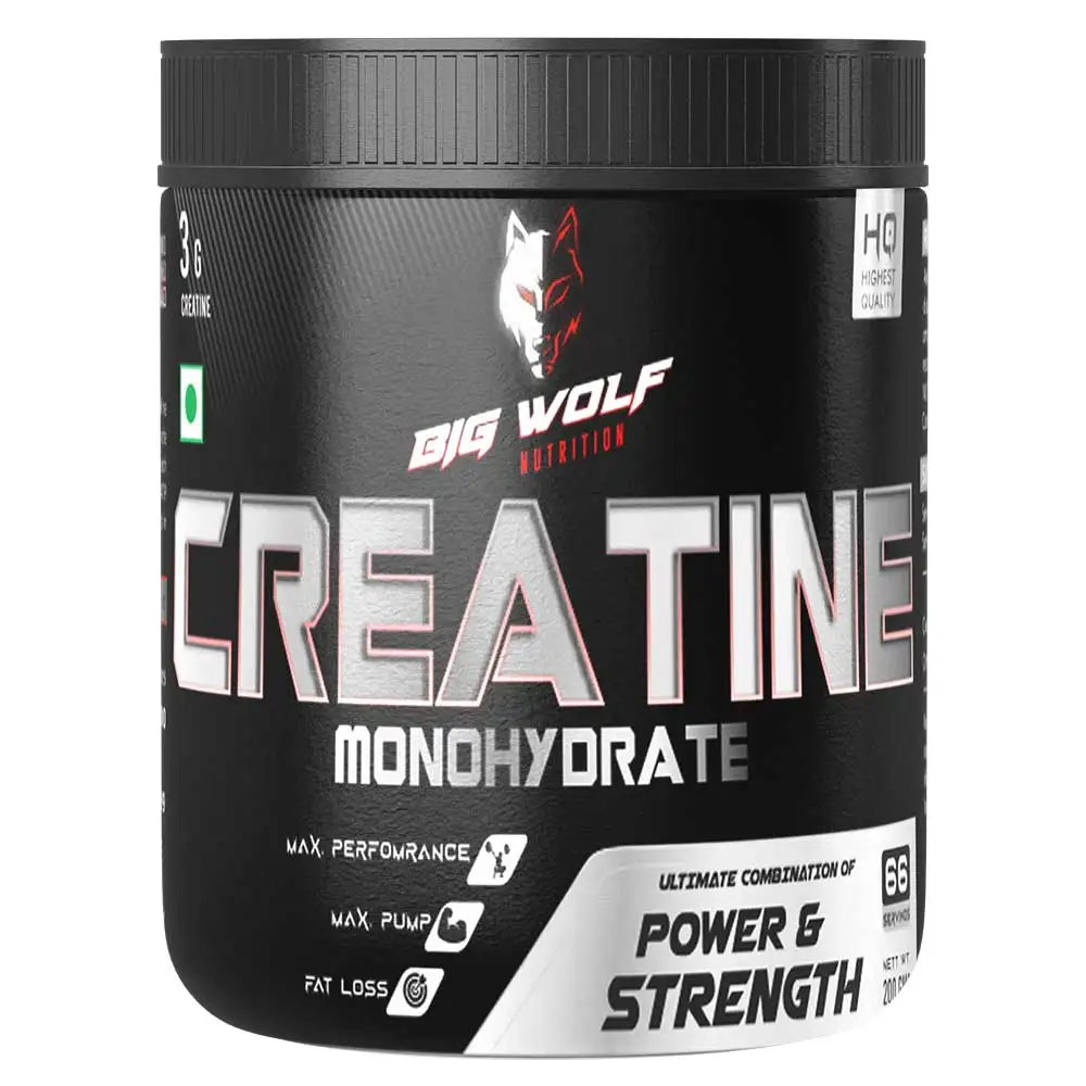 Big Wolf Nutrition Creatine Monohydrate,  Unflavoured  0.44 lb